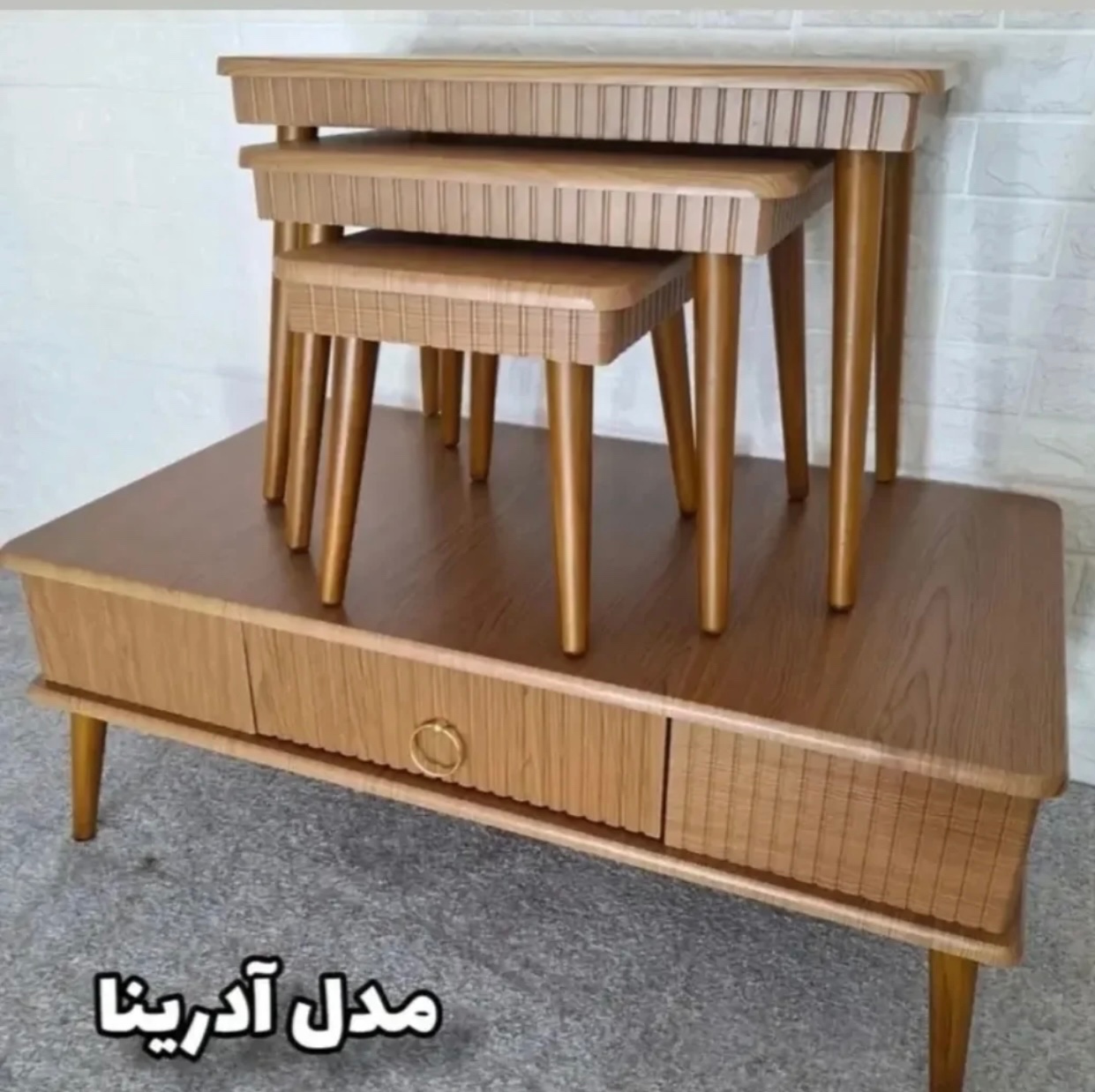 عسلی و میز جلو مبلی مدل آدرینا( در رنگهای متنوع)