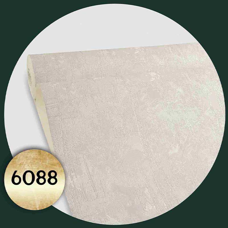 کاغذ دیواری طرح پتینه سفید طوسی کد 6088
