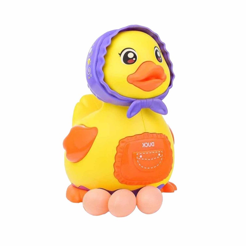 اسباب بازی اردک تخم گذار موزیکال و چراغدار مدل 1