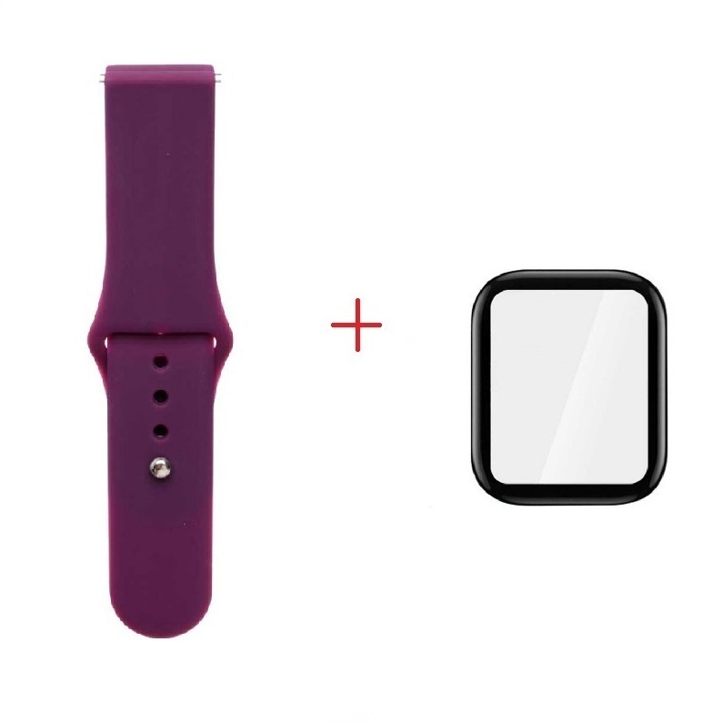 پکیج بند و محافظ تمام صفحه مخصوص ساعت امازفیت Amazfit Bip U / Pro مدل sfp-0314