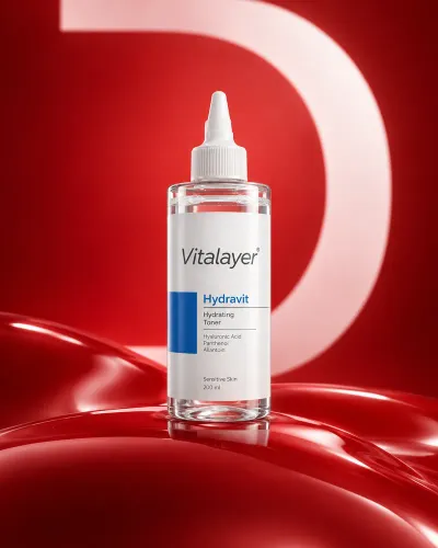 تونر آبرسان صورت ویتالیر هیدراویت Hydravit مناسب پوست خشک 200 میلیلیتر مدل 1
