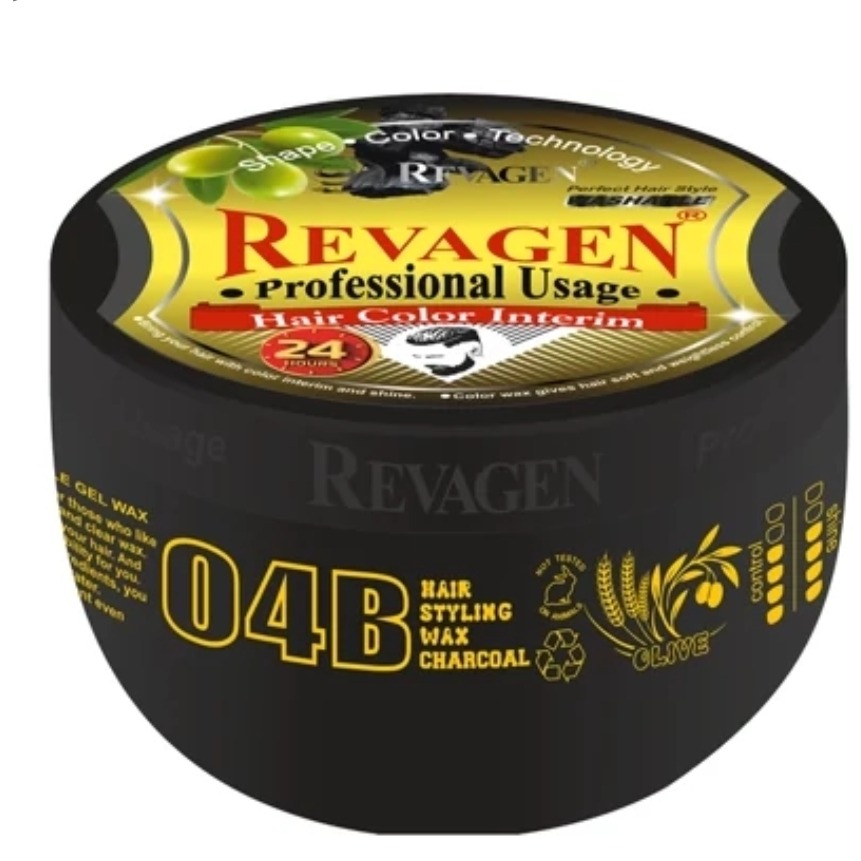 چسب مو ریواژن مشکی مدل charcoal حجم 300 میلی لیتر