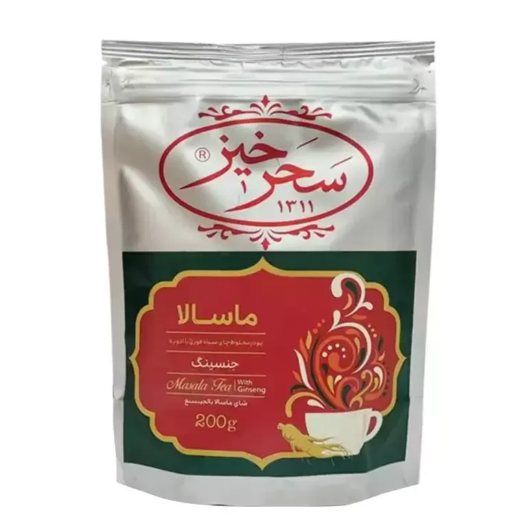 چای ماسالا جنسینگ سحرخیز پاکت 200 گرمی