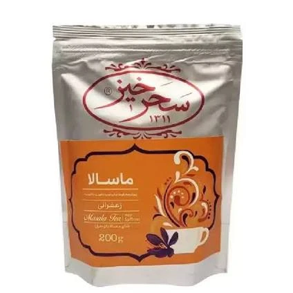 چای ماسالا زعفرانی سحرخیز پاکت 200 گرمی