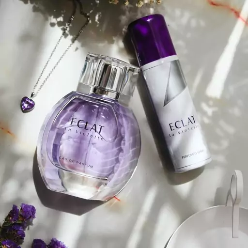 عطر ادکلن زنانه فراگرنس ورد با اسپری Eclat La Violette حجم 100 میل لانوین اکلت