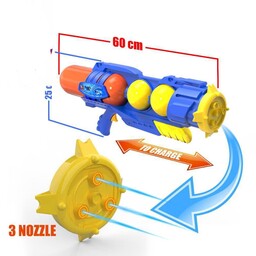 اسباب بازی تفنگ آبپاش سایز بزرگ پمپی 