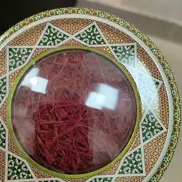 زعفران سوپر نگین(100 گرمی)ظرف خاتم