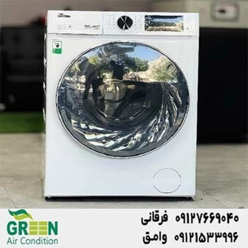 ماشین لباسشویی گرین مدل GWM120BL1400 ظرفیت 12 کیلوگرم