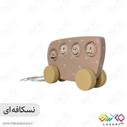 اسباب بازی مدل اتوبوس چوبی ماوراء لاکچری MKT23