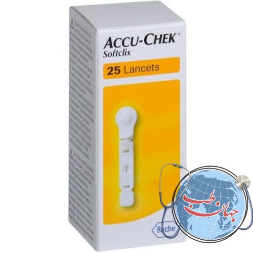 سوزن (لنست)تست قند خون اکیوچک بسته 25 عددی Accu chek