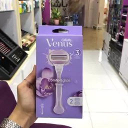 خود تراش ژیلت 3 لبه مدل venus comfortglide حاوی 2 یدک