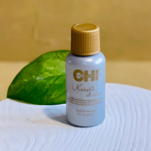 سرم تقویت کننده و کراتینه مو برند چی طلایی مدل سیلک اینفیوژن حجم 15 میل CHI Silk Infusion