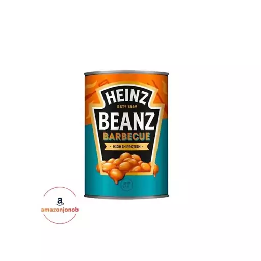 کنسرو لوبیا هاینز با طعم باربیکیو HEINZ وزن 415 گرم(اورجینال)