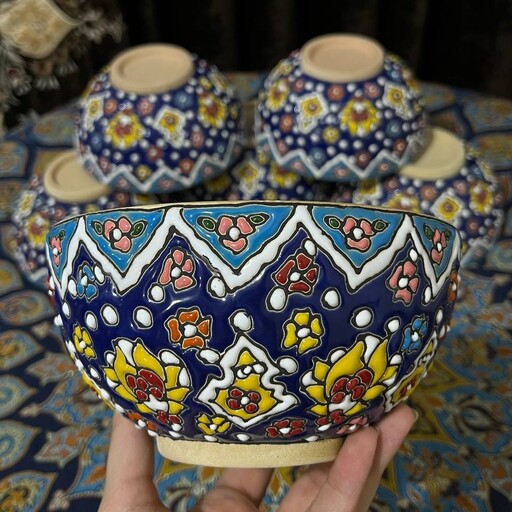 کاسه میناکاری آش خوری  (ارسال رایگان)