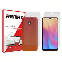 گلس پشت و رو گوشی شیائومی Redmi 8A هیدروژلی شفاف برند ریمکس  