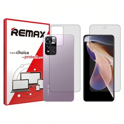 گلس پشت و رو گوشی شیائومی Redmi Note 11 Pro China هیدروژلی شفاف برند ریمکس  