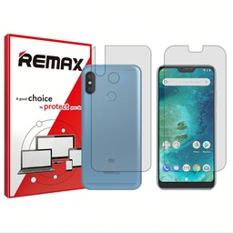 گلس پشت و رو گوشی شیائومی Redmi 6 Pro هیدروژلی شفاف برند ریمکس  