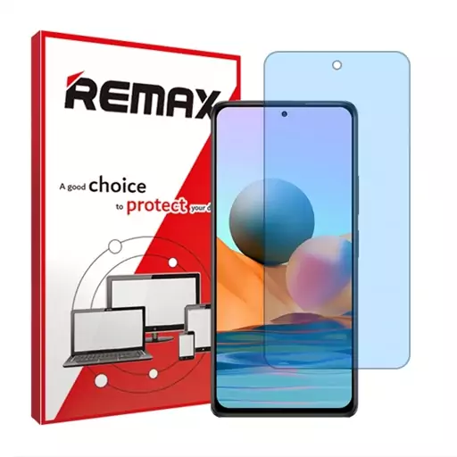 گلس گوشی شیائومی Redmi Note 10 Pro 5G هیدروژلی آنتی بلو (ضد اشعه آبی) برند ریمکس جهت جلوگیری از خستگی و محافظت از چشم 