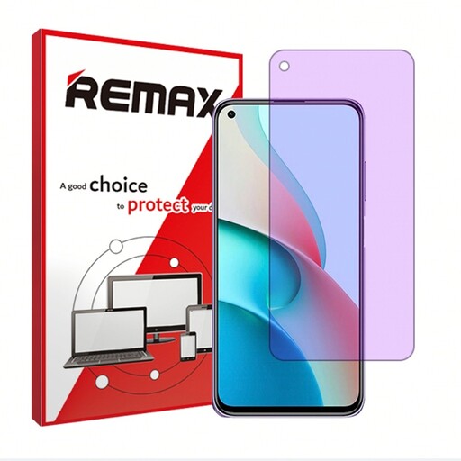 گلس گوشی شیائومی Redmi Note 9 5G هیدروژلی آنتی پرپل (ضد اشعه بنفش) برند ریمکس 