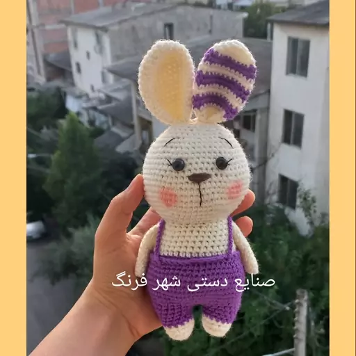  خرگوش رنگی بافتنی