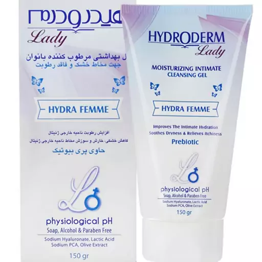 ژل بهداشتی بانوان هیدرودرم مدل Hydra Femme وزن 150 گرم