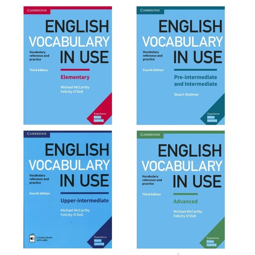 کتاب English Vocabulary in Use اثر Stuart Redman and Lynda Edwards انتشارات کمبریج 4 جلدی