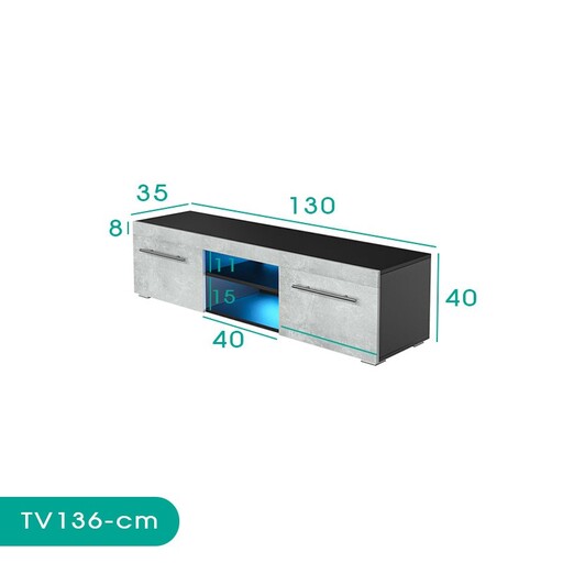 میز تلویزیون اسمردیس مدل TV136 - MDF