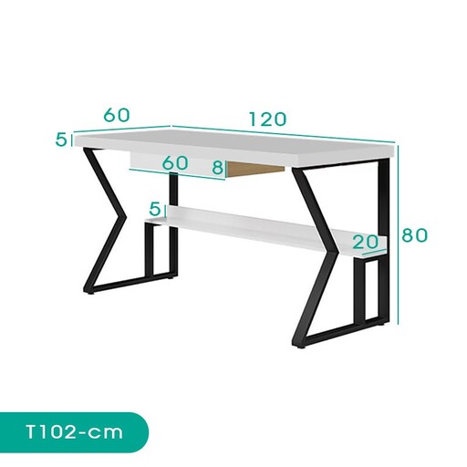 میز تحریر اسمردیس مدل T102 - MDF