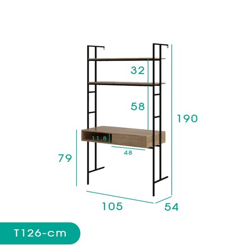 میز تحریر اسمردیس مدل T126 - MDF