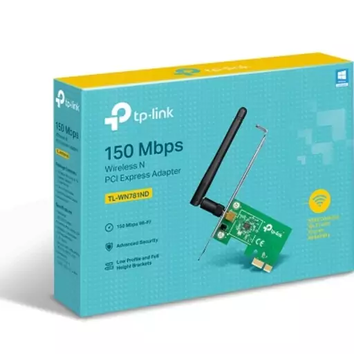 کارت شبکه اینترنال بیسیم PCI Express تک آنتن TP-LINK مدل TL-WN781ND