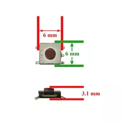 سوییچ SMD 6*6*3.1