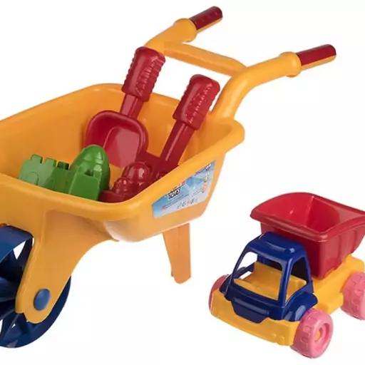 ست شن بازی زرین تویز مدل Super Wheelbarrows E11