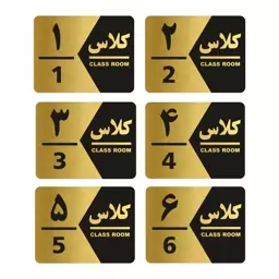 تابلو راهنما طرح کلاس مدل GNG1406 مجموعه 6 عددی