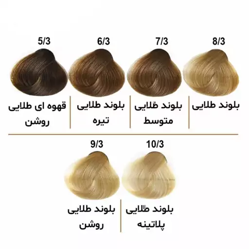 رنگ موی الوکسین (ELOXIN) سری طلایی Eloxin hair color golden