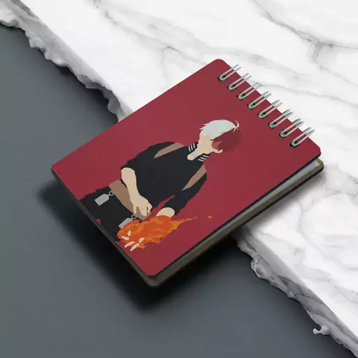 جامدادی و دفترچه طرح انیمه اکادمی قهرمان من شوتو تودوروکی Shoto Todoroki My Hero Academia