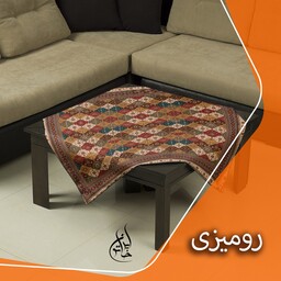 رومیزی مخمل لمینت دار لیزری ایران خاتون در ابعاد (90 در 90 ) کد 42