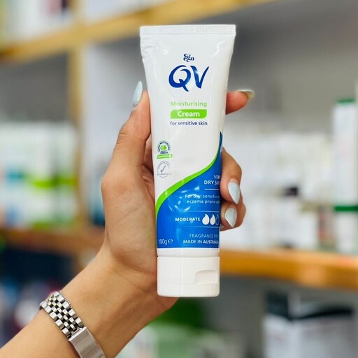 کرم مرطوب کننده کیو وی پوست خشک و حساس QV Moisturizing Cream