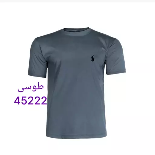 تیشرت یقه گرد مردانه پنبه طرح دار جنس نخ پنبه رنگ مشکی 45221 طوسی 45222 زرد 45223 سفید 45224 