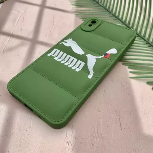 قاب گوشی Redmi 9A شیائومی پافری محافظ لنز دار طرح پوما سبز کد 96274