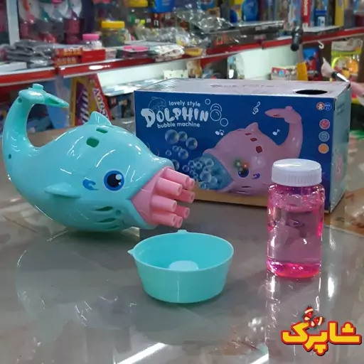 حباب ساز طرح دولفین باطری خور  تک جعبه