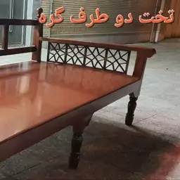 تخت چوبی سنتی دوطرف گره