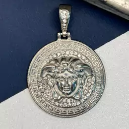 پلاک درجه 1 استیل طرح ورساچ versace رنگ ثابت ضد حساسیت