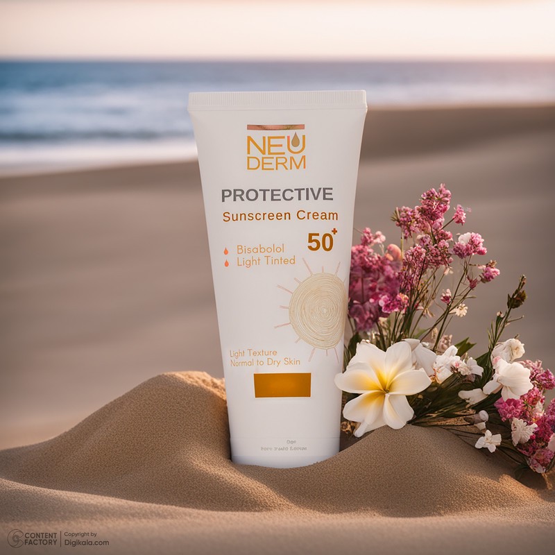 کرم ضد آفتاب بدون رنگ نئودرم SPF 50 مدل Highly Protective مناسب پوست های نرمال تا خشک حجم 50 میلی لیتر