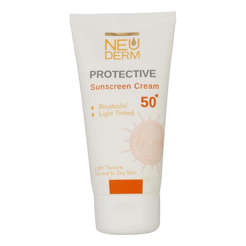 کرم ضد آفتاب بدون رنگ نئودرم SPF 50 مدل Highly Protective مناسب پوست های نرمال تا خشک حجم 50 میلی لیتر