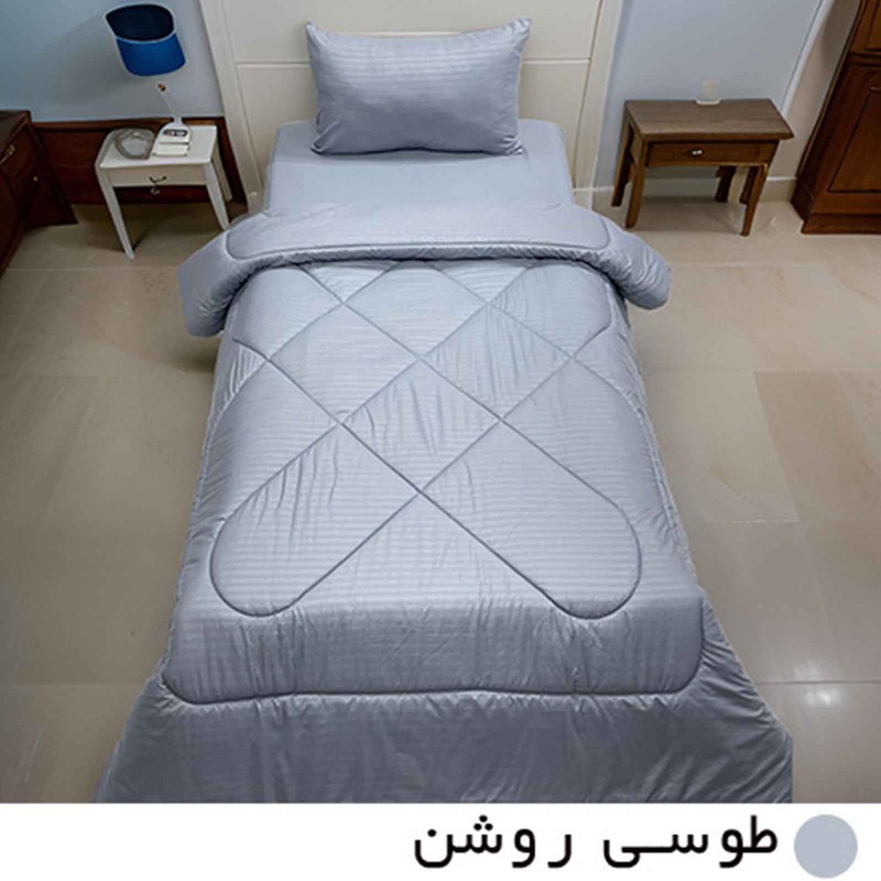 لحاف مانیکاهوم مدل هتلی parallel plusیک نفره سایز 230 150 سانتی متر