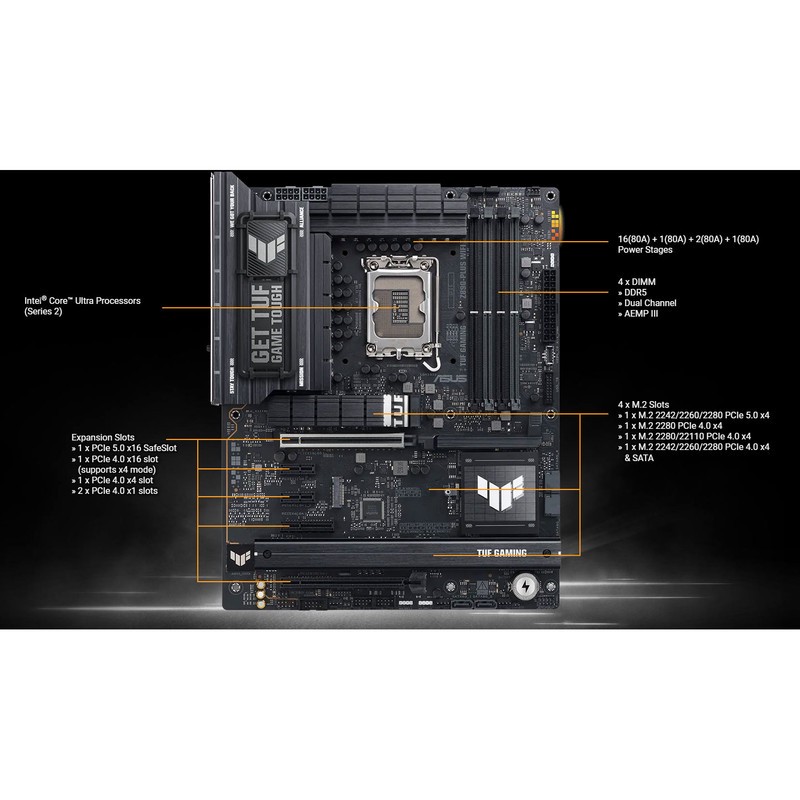 مادربرد ایسوس مدل TUF GAMING Z890-PLUS WIFI