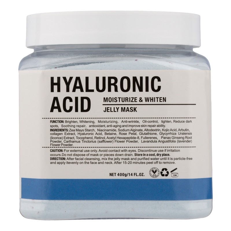 ماسک پودری صورت دکتر مینایر مدل Hyaluronic Acid با حجم 400 گرم، مرطوب کننده، ترمیم کننده، ضدچروک، روشن کننده، سفت کنن...