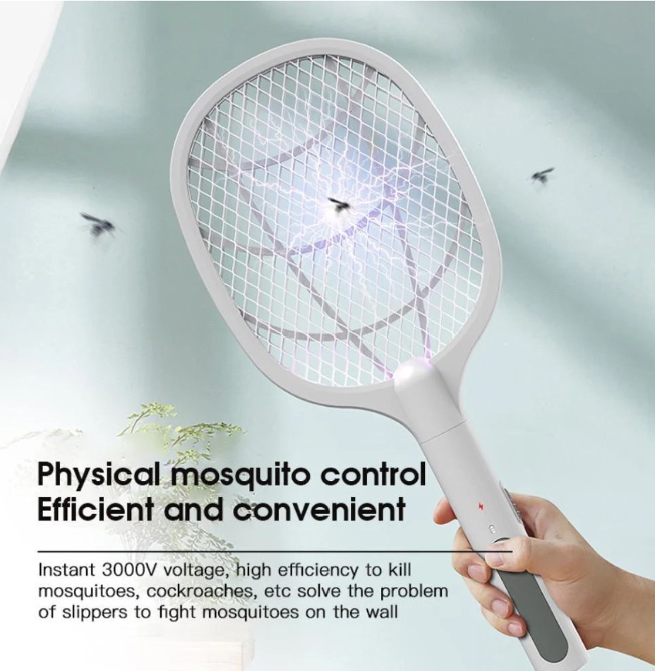 پشه کش راکتی شارژی دو کاره با پایه Mosquito killer Racket KLZ-918