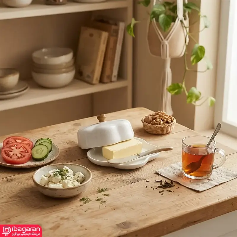 کره خوری سرامیکی مدل شقایق