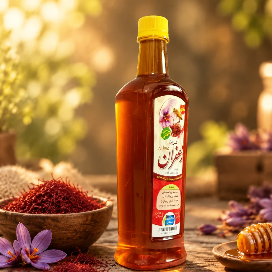 شربت زعفران عسلی 